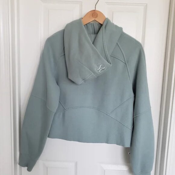 Lululemon Scuba Oversized Full-Zip * Silver Blue Size XS/S Like New - Picture 3 of 4